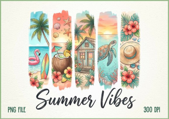 Download Summer Vibes Tropical Beach Design - Premium Resources
