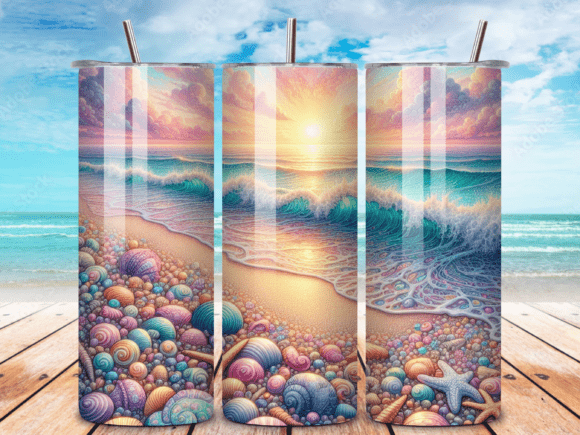 Download Beach Tumbler Wrap Tumbler Wrap PNG - Beach tumbler Collection