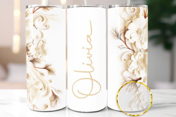 Download Custom Name Tumbler Wrap Floral Design - Custom name tumbler Collection