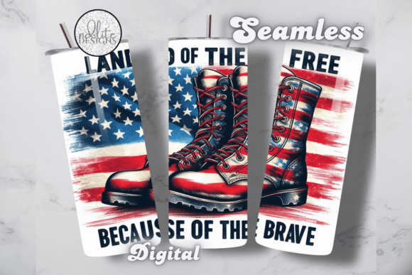 Download Land of the Free Patriotic Tumbler Wrap - Premium Resources